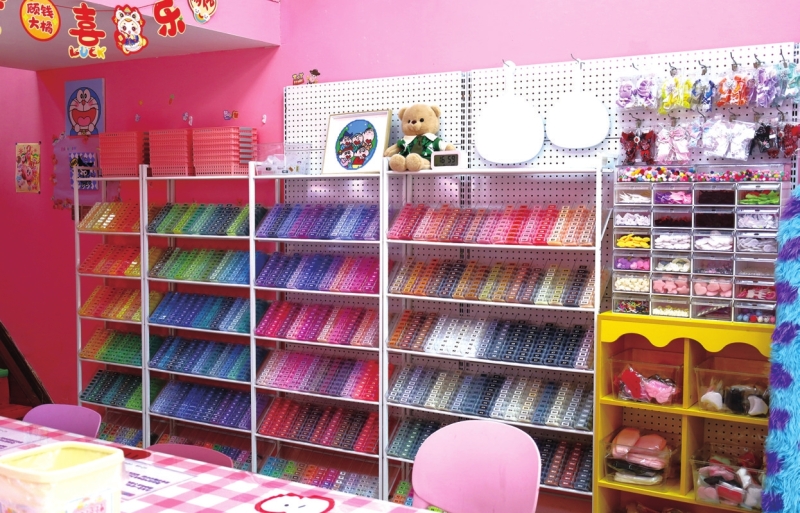 手工店内选豆区。